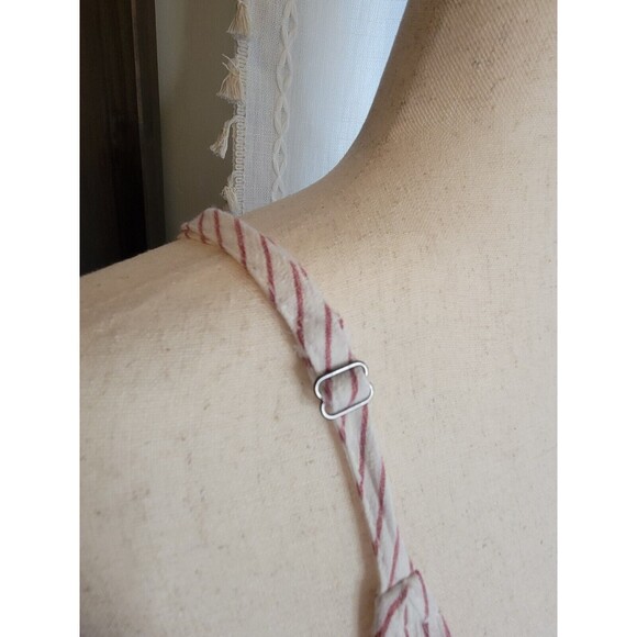 Torrid Tank Top Lace Up Spaghetti Strap Adjustable Brick Red Verticle‎ Stripe 1 - Picture 5 of 12